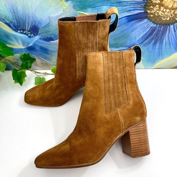 rag & bone Astra 65MM Suede Ankle Boots in brown size 36 / US 6 - Picture 9 of 11